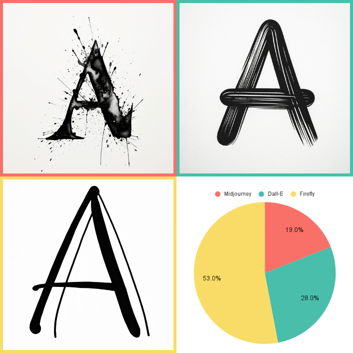 black typography