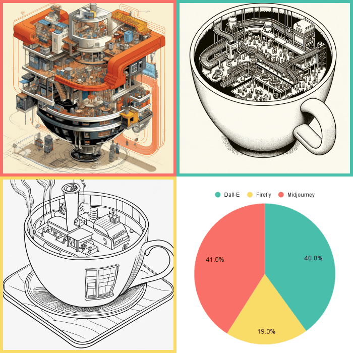 factory in a coffee cup